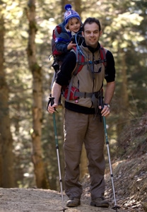 randonnée avec porte bébé