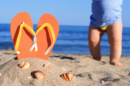 vacances avec bébé mer