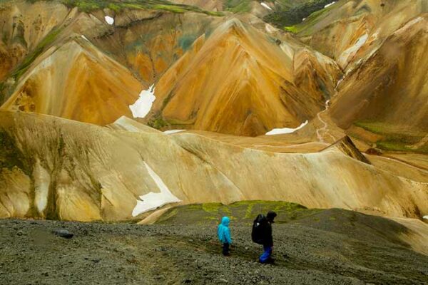 3 topos de randonnée au Landmannalaugar en Islande Blahnukur-dans-le-Landmannalaugar