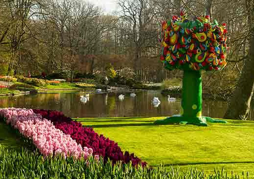 jardin-keukenhof-hollande-sculpture-arbre-oiseaux