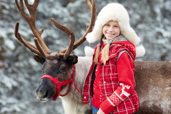 Où partir à Noël en famille: 20 destinations extras noel-en-laponie-en-famille-renne-et-enfant