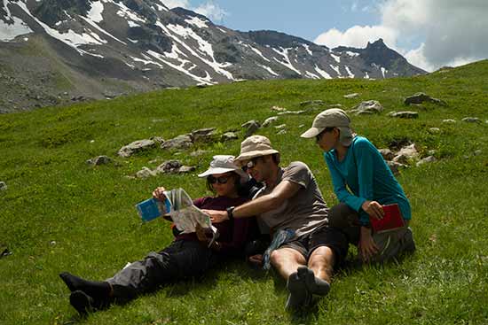 randonneurs famille lac-jovet