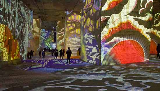 week-end-en-famille-baux-de-provence-carrière-de-lumières