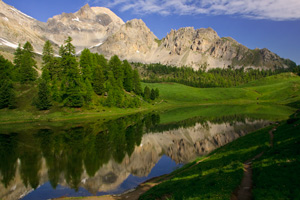 rando-famille-lac-Miroir-dans-le-Queyras