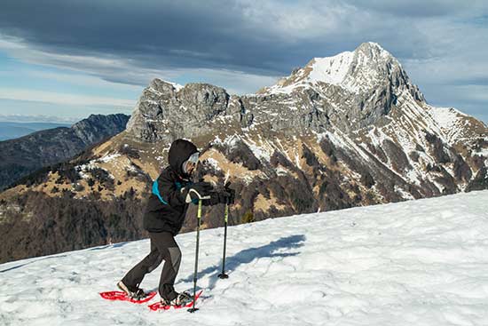 16 topos de randonnées à raquette dans les Alpes raquette-neige-enfant