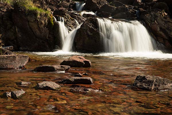 glacier-national-parc-Redrock-Falls-usa