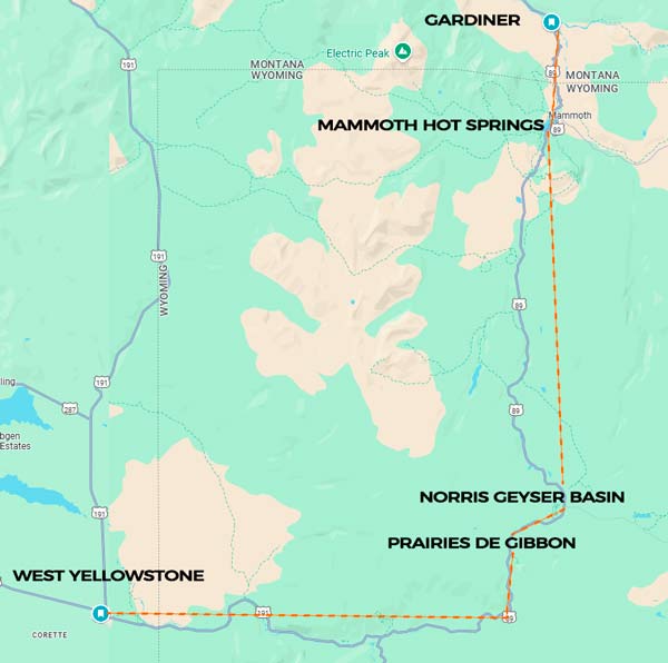 itineraire-yelloWstone-jour-1